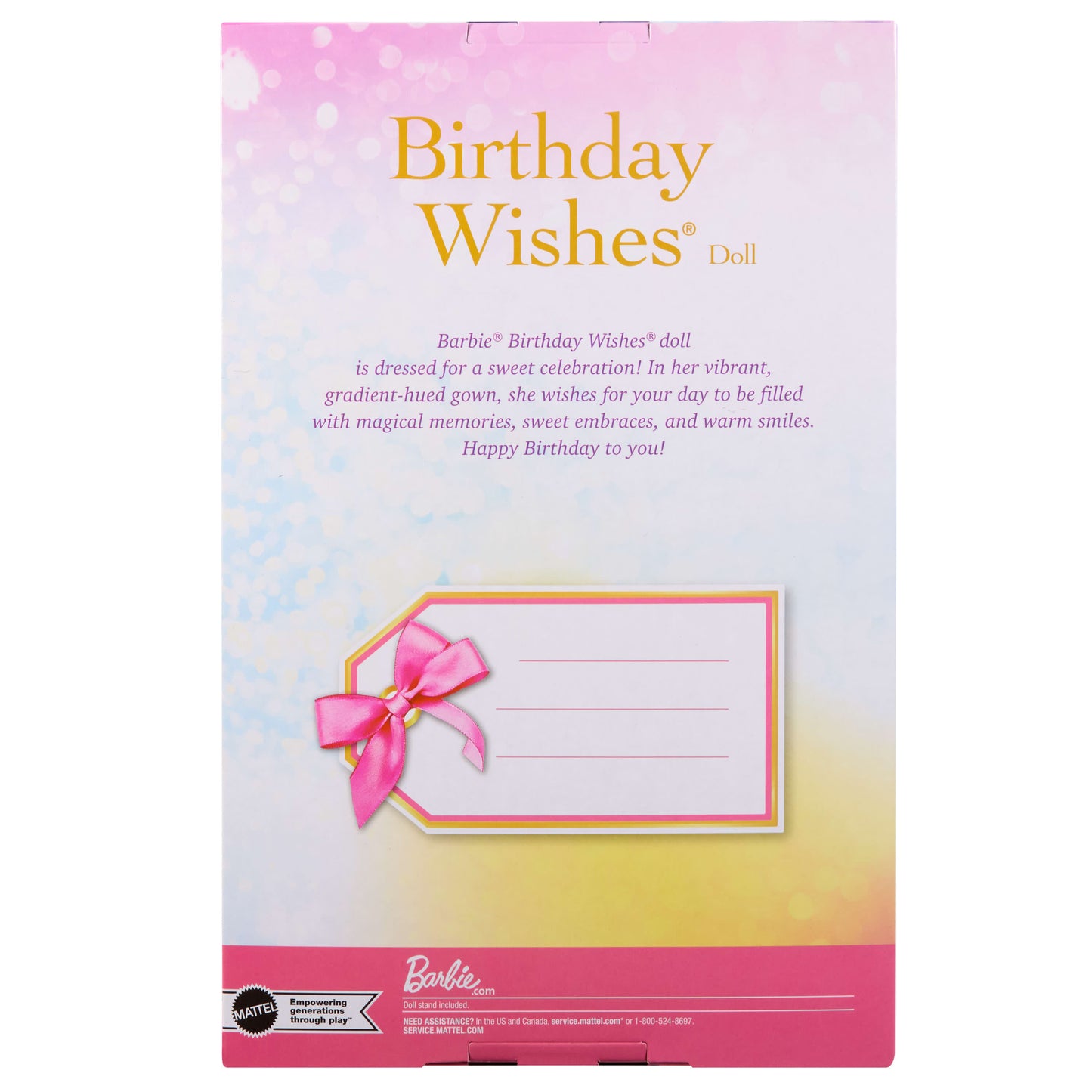 Barbie Birthday Wishes Doll - Brunette (SIOC)