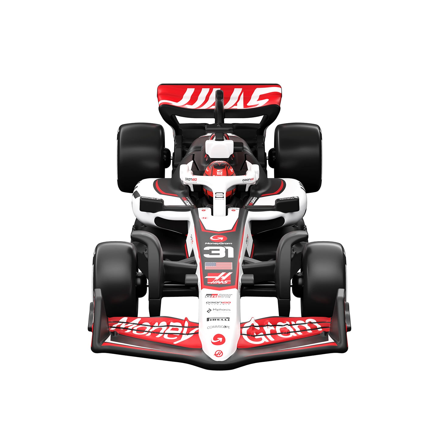 Hot Wheels Premium Collectible MoneyGram Haas F1® Team Car - Esteban Ocon