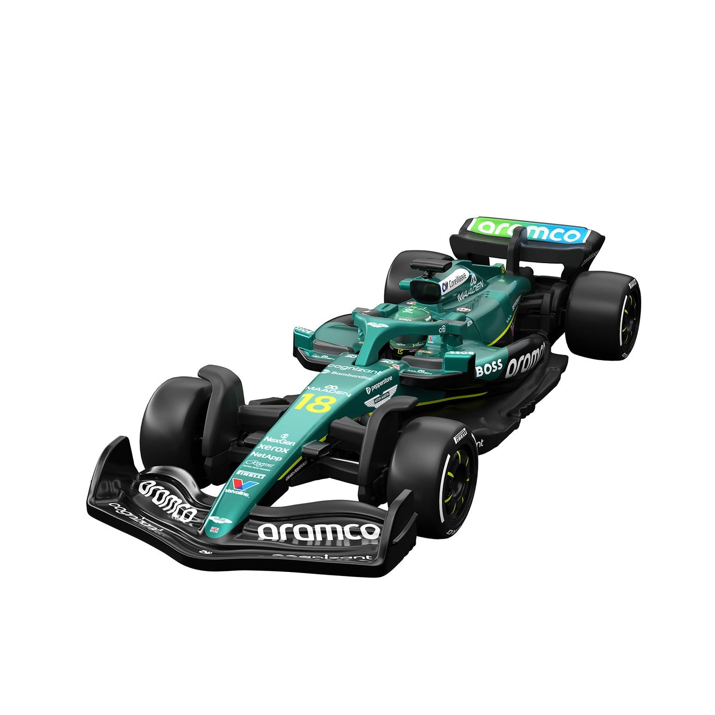 Hot Wheels Premium Collectible Aston Martin Aramco Formula One Team Car- Lance Stroll