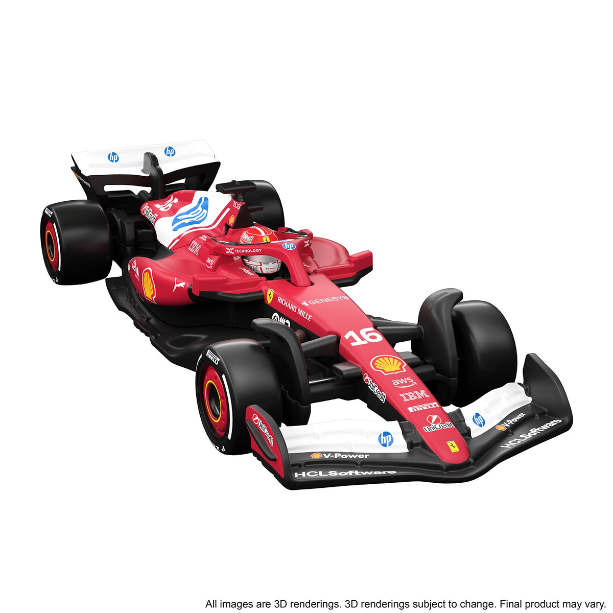 Hot Wheels Premium Collectible Scuderia Ferrari HP Car - Charles Leclerc