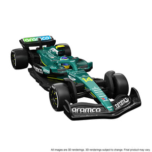 Hot Wheels Premium Collectible Aston Martin Aramco Formula One Team Car - Fernando Alonso
