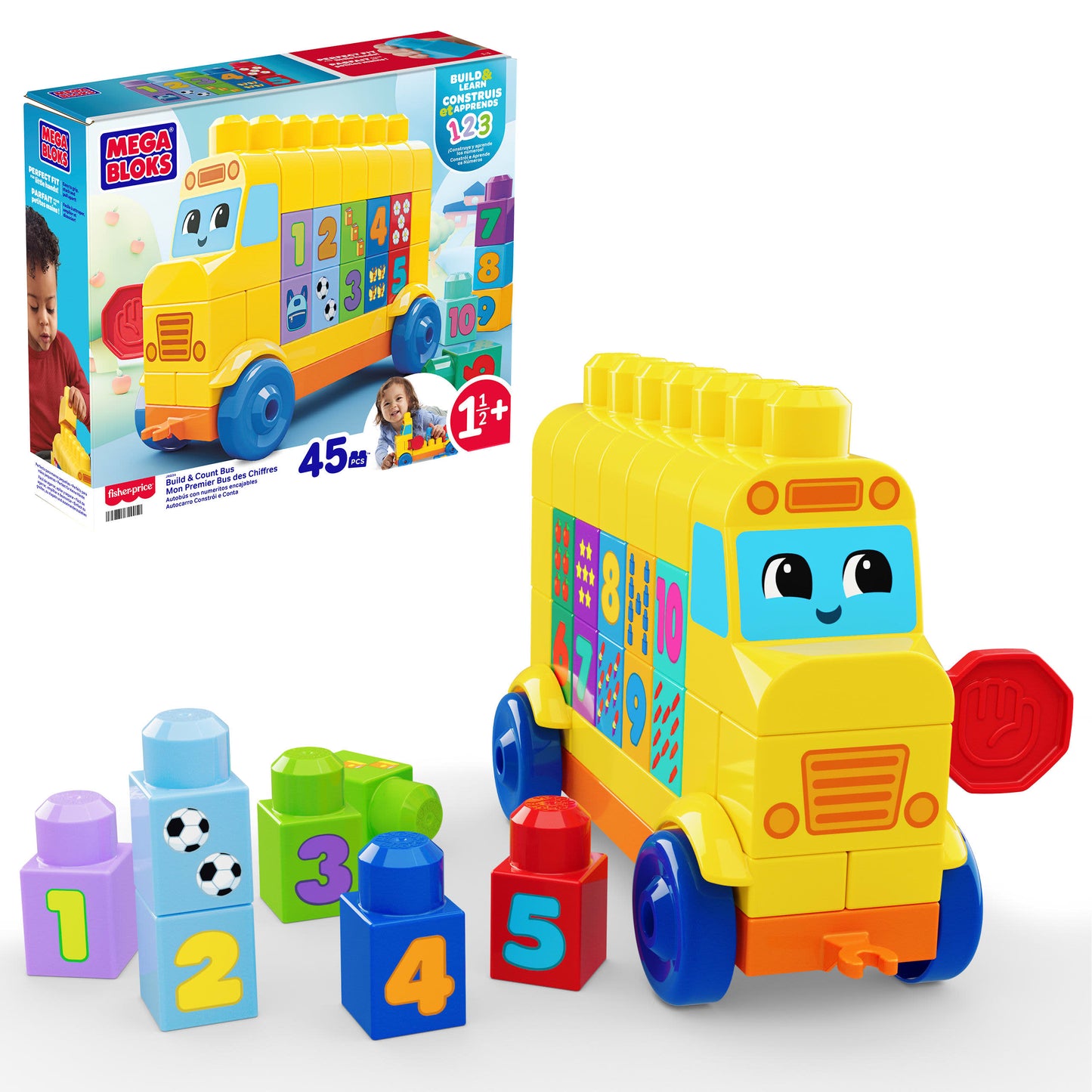 MEGA BLOKS  Build & Count Bus