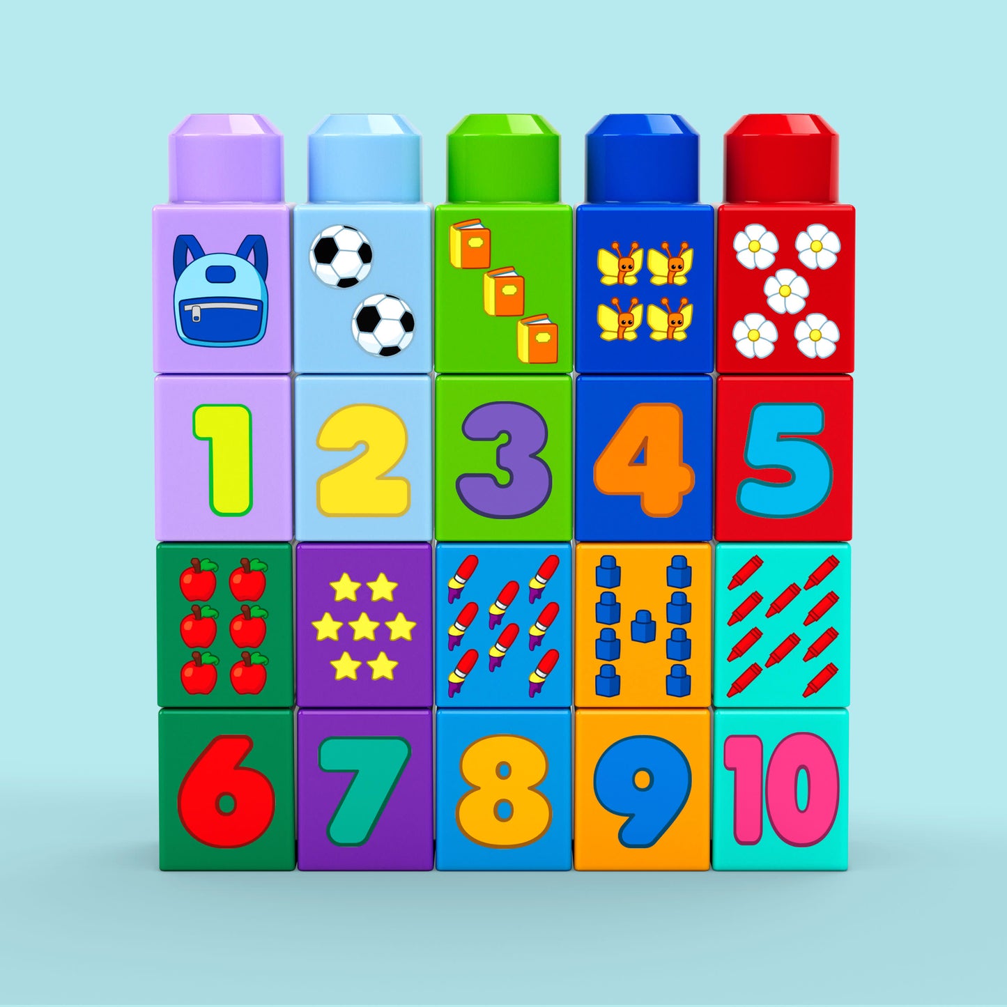 MEGA BLOKS  Build & Count Bus