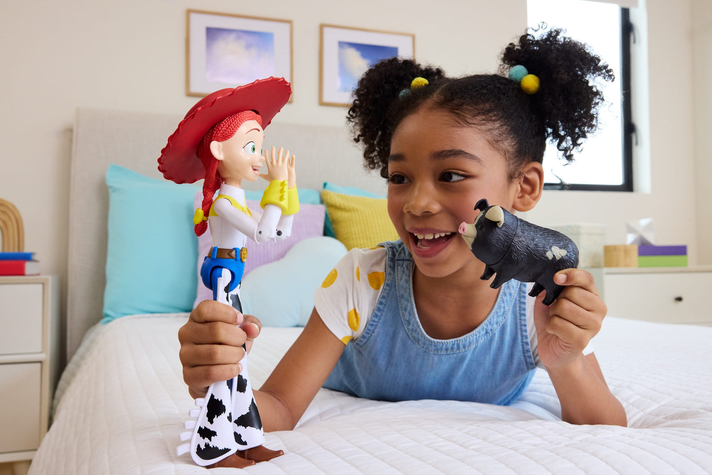 Disney and Pixar Toy Story 5 Critter Talk Jessie Action Figure & JD Pig