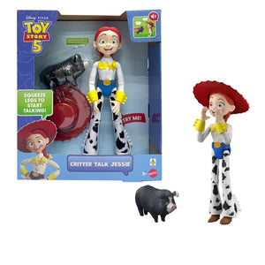 Disney and Pixar Toy Story 5 Critter Talk Jessie Action Figure & JD Pig