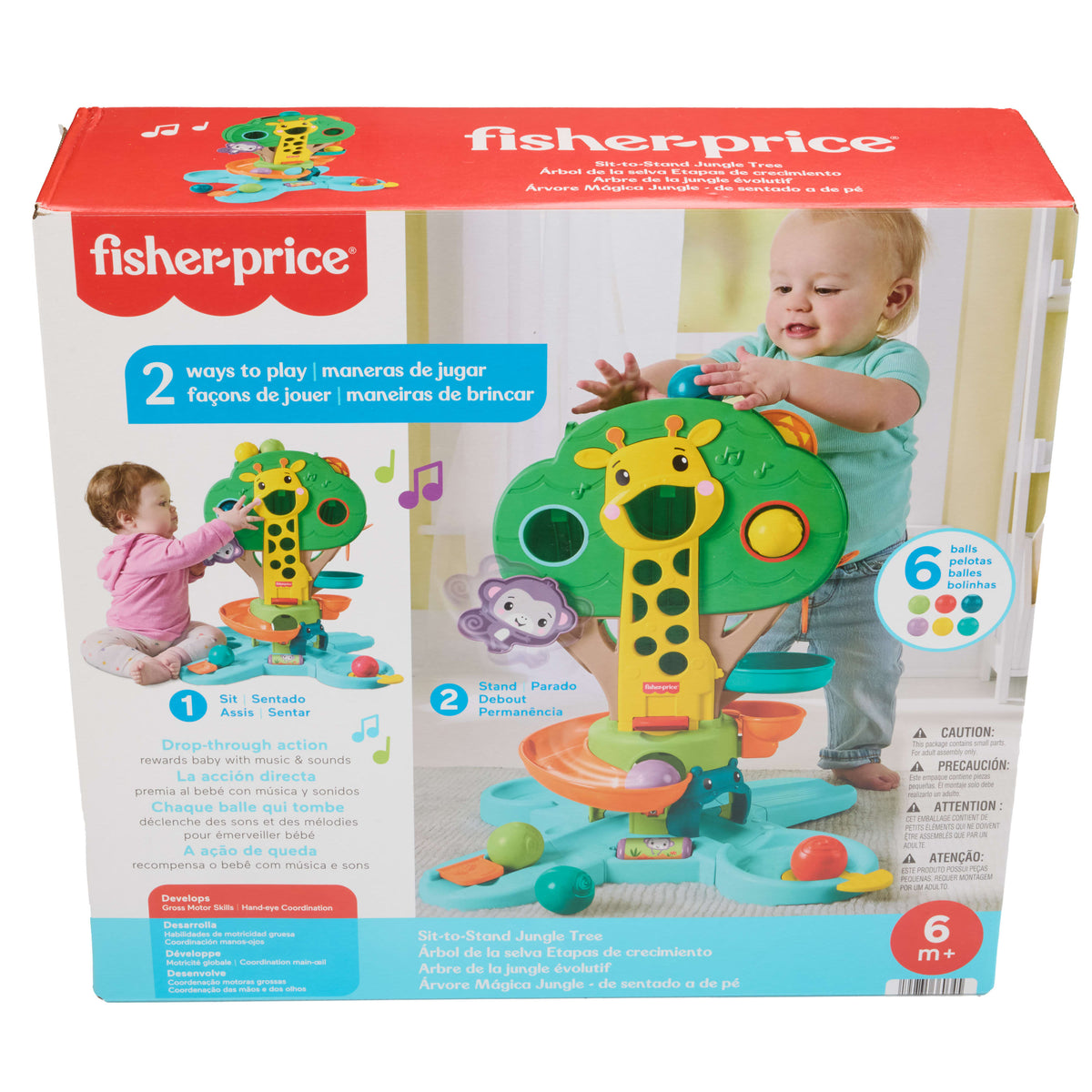 Fisher-Price Sit-To-Stand Jungle Tree