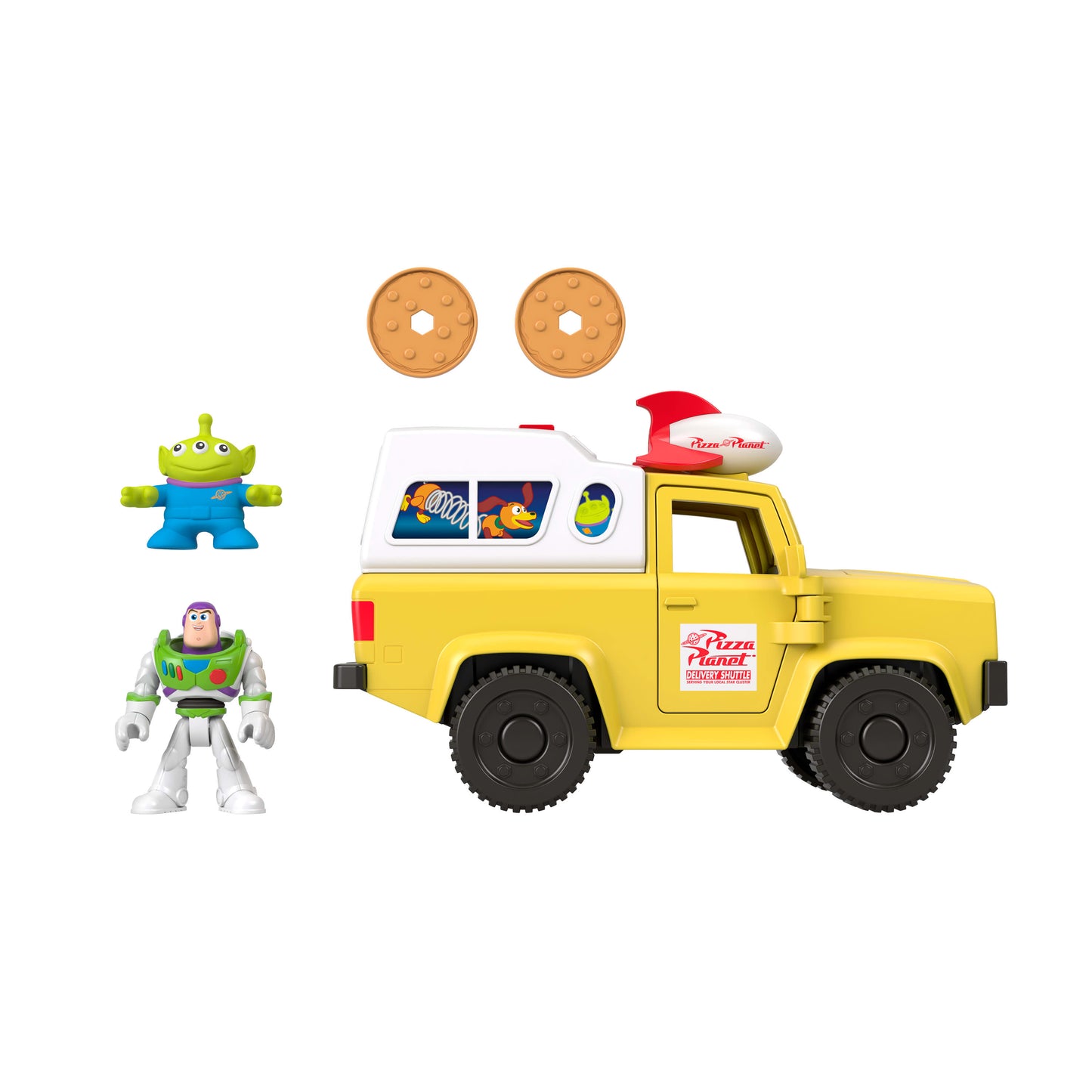 Imaginext Toy Story Pizza Planet Truck with Buzz Lightyear Alien Playset