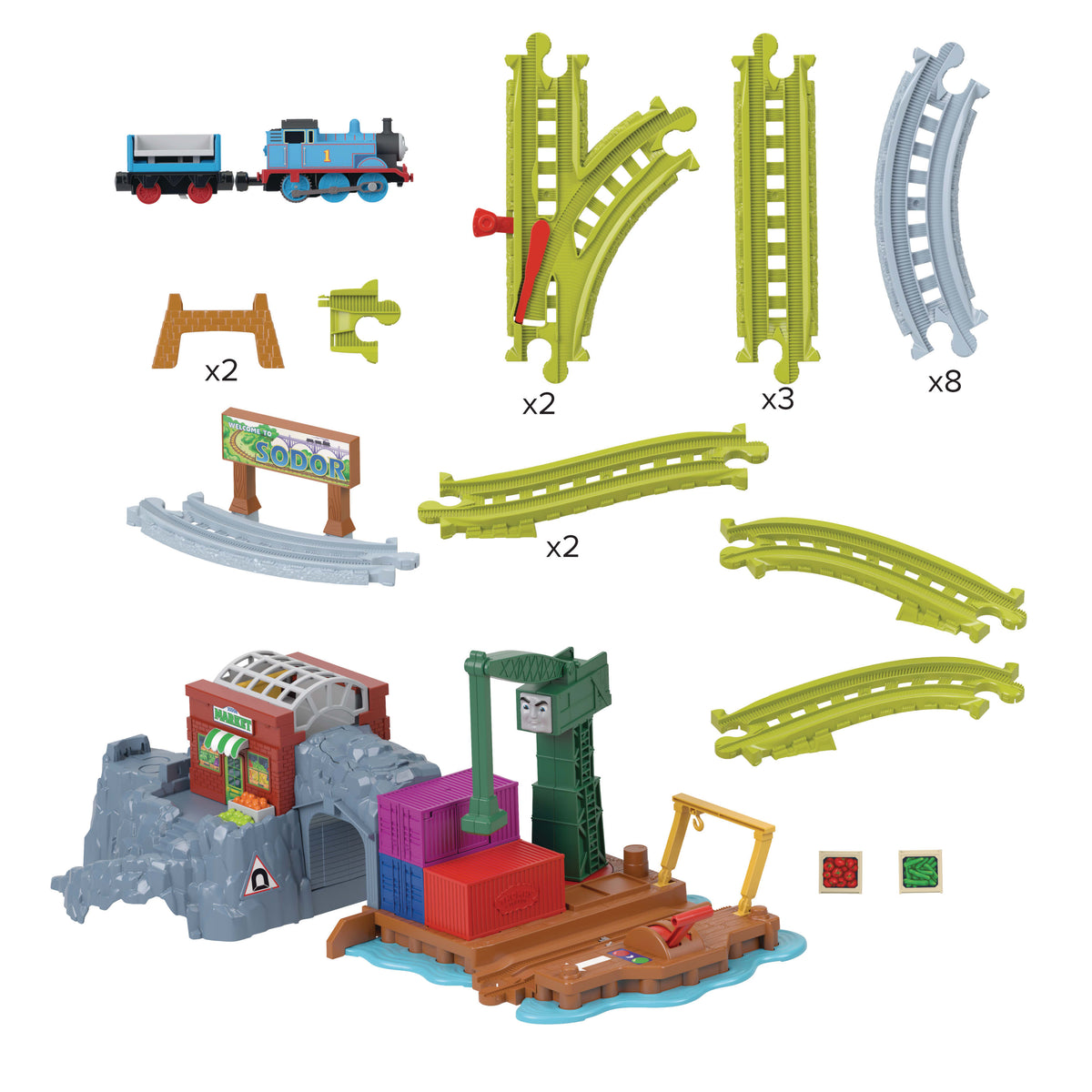 Thomas & Friends Cranky's Dockside Delivery Train Set