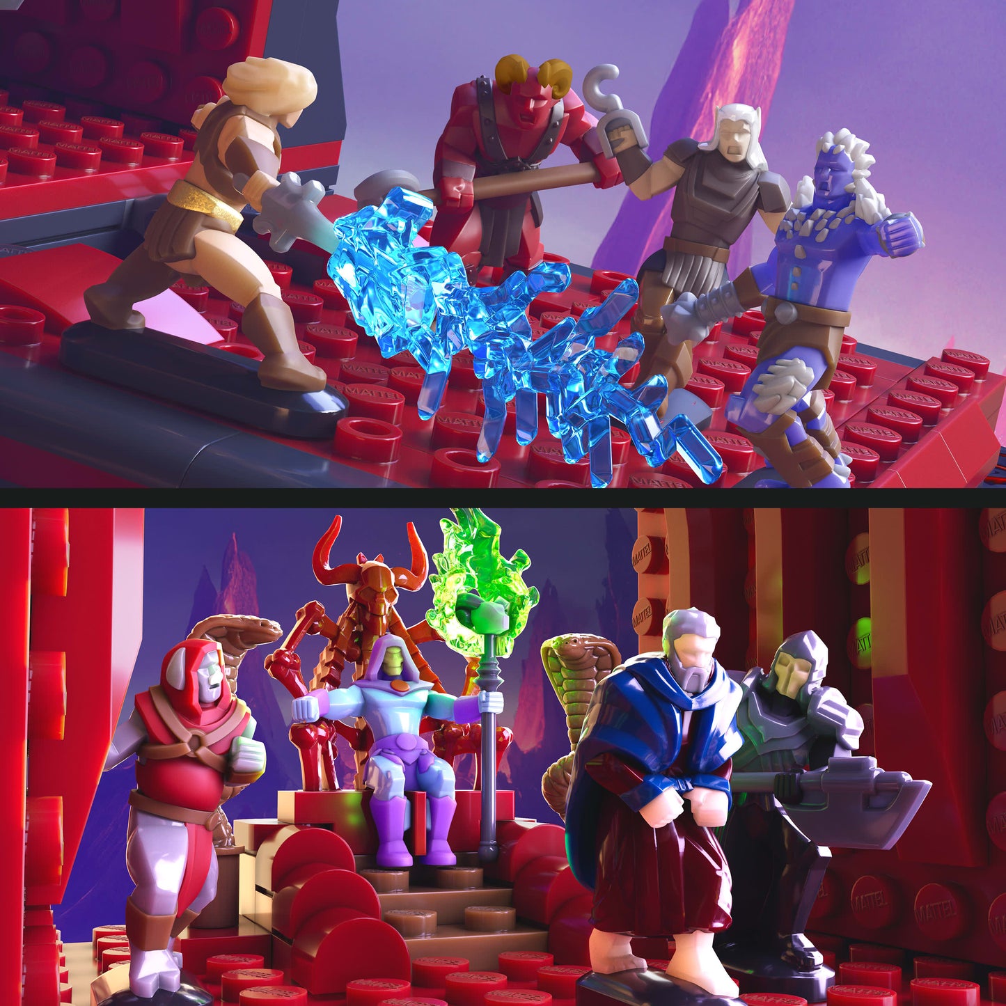 Mattel Brick Shop Masters of the Universe Clash at Snake Mountain