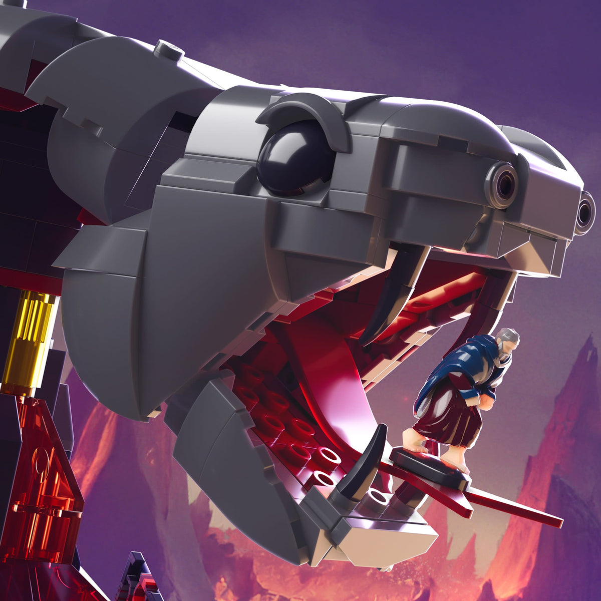 Mattel Brick Shop Masters of the Universe Clash at Snake Mountain