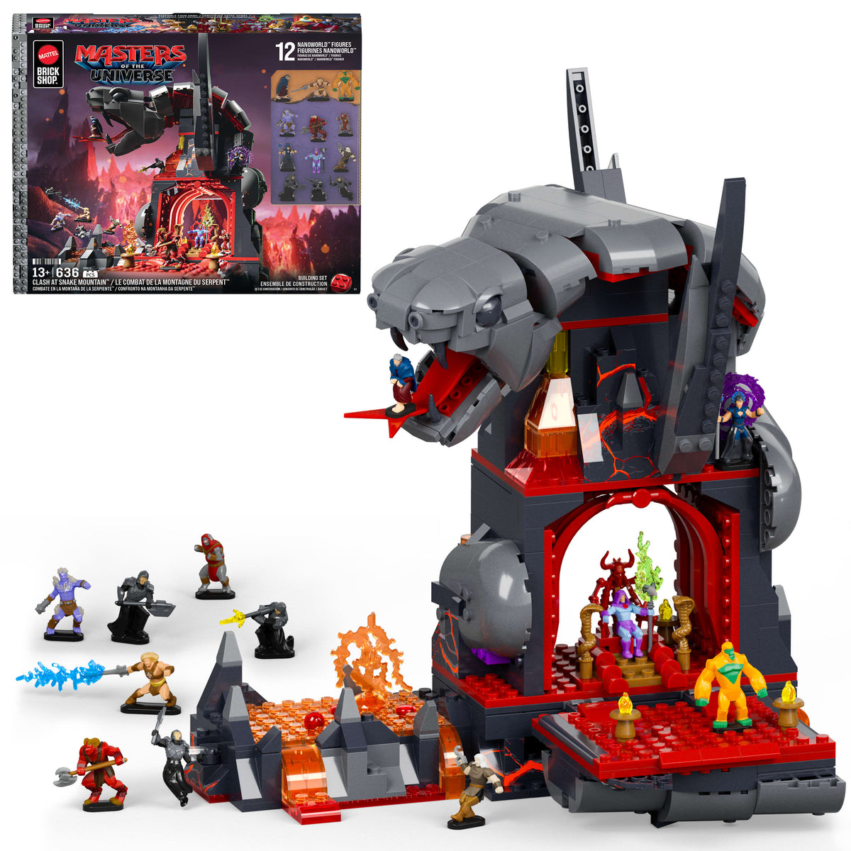 Mattel Brick Shop Masters of the Universe Clash at Snake Mountain