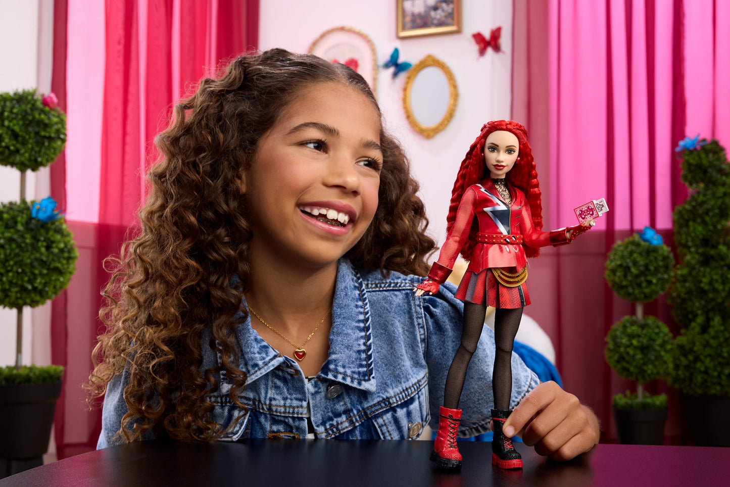 Disney Descendants: Wicked Wonderland, Red, Daughter of Queen of Hearts Fashion Doll & Accessory