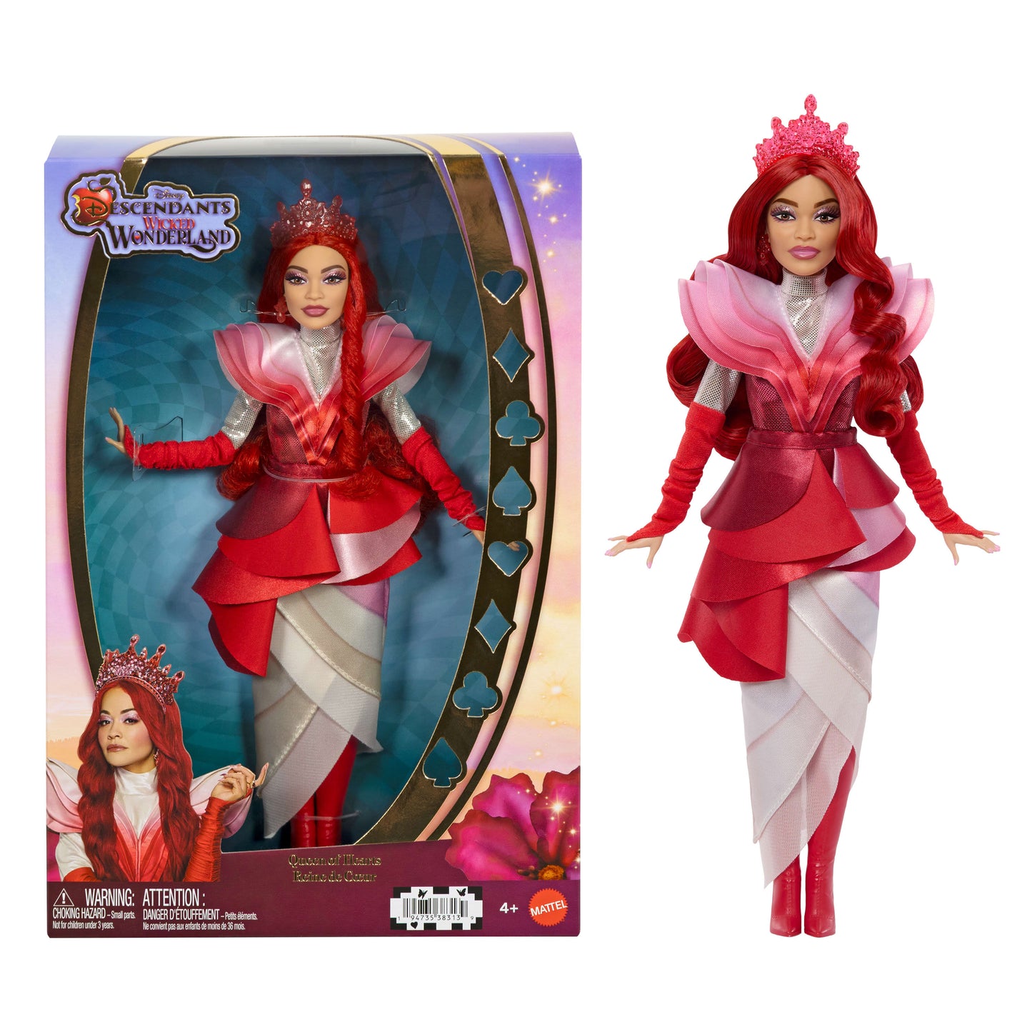 Disney Descendants: Wicked Wonderland Deluxe Doll & Accessory - Queen of Hearts