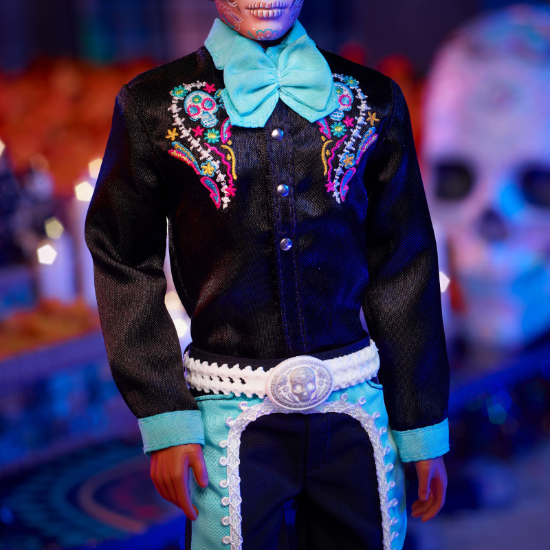 Barbie Signature Día De Muertos 2024 Collectible Ken Doll in Black Suit With Hat