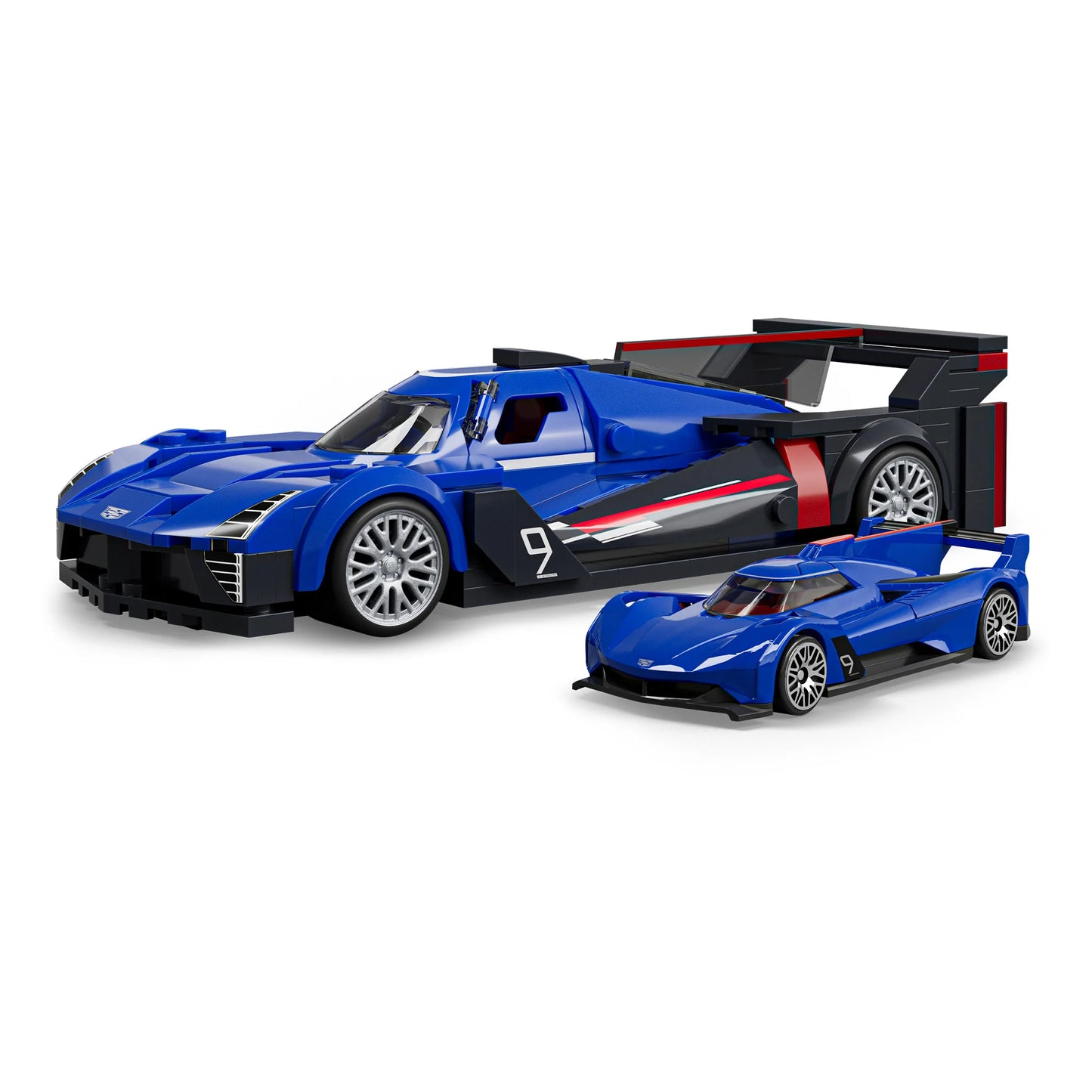 Bundle: Brick Shop Maserati, Cadillac & Corvette Hot Wheels Building Set Trio