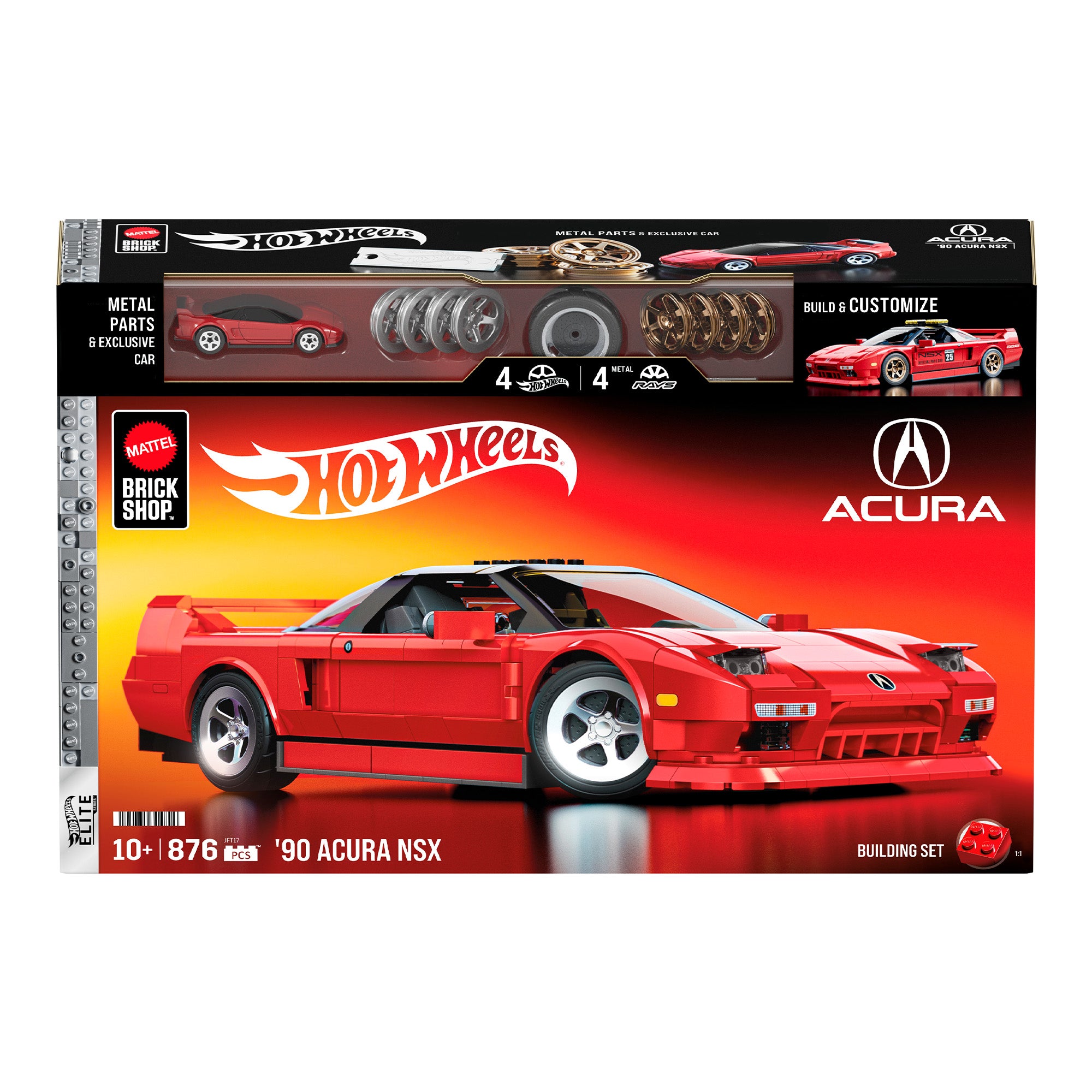 Mattel Brick Shop Hot Wheels '90 Acura NSX Building Set – Shop