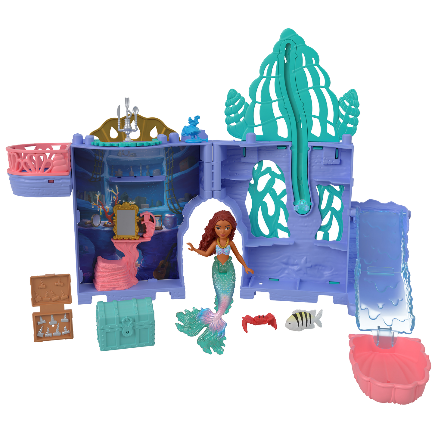 Disney The Little Mermaid Mermaid STORYTIME STACKERS Ariel's Grotto Playset