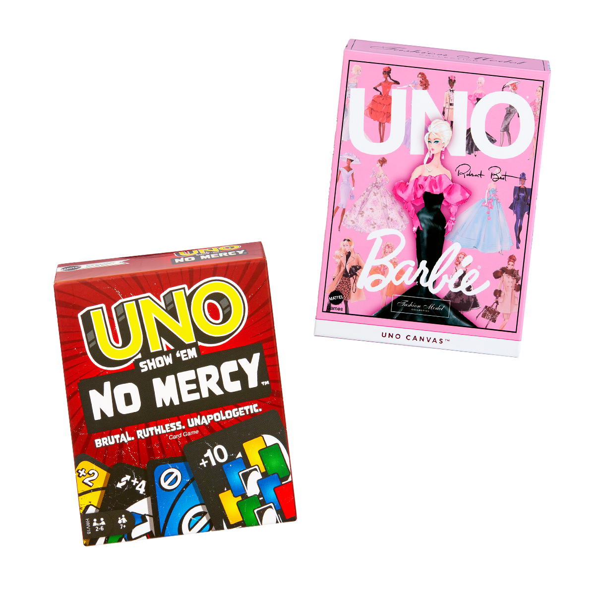 Bundle: Ultimate Uno Canvas Barbie & Uno Show 'Em No Mercy