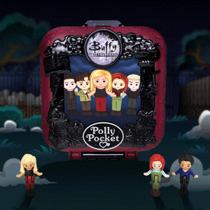 Bundle: Buffy the Vampire Slayer - Polly Pocket compact and Monster High Dolls 2-pack