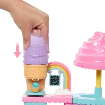 Barbie Club Chelsea Ice Cream Shop Playset With Chelsea Doll, 2 Dough Colors, And Accessories