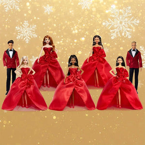 Bundle: 2026 Holiday Barbie and Ken Dolls - 7 Dolls