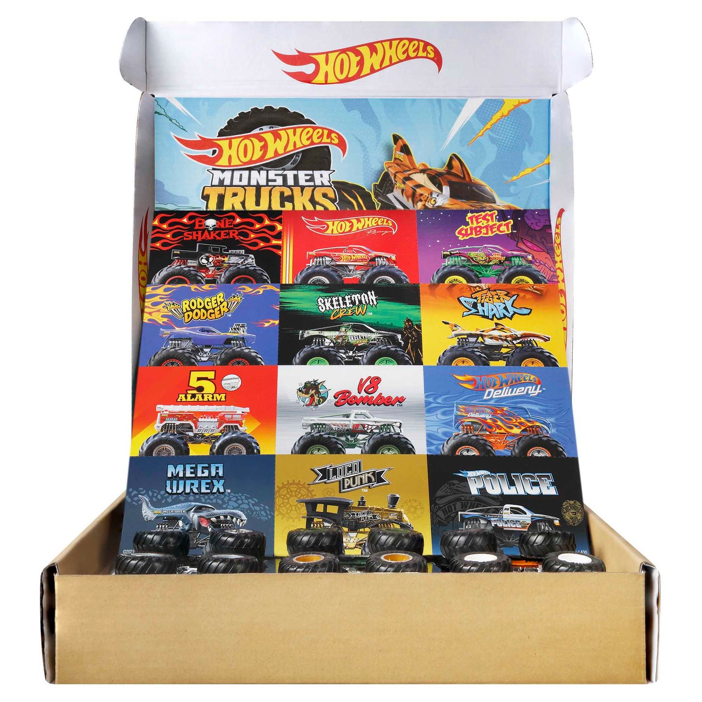 HOT WHEELS MONSTER TRUCKS ULTIMATE CHAOS 12PK 1 Vehicle